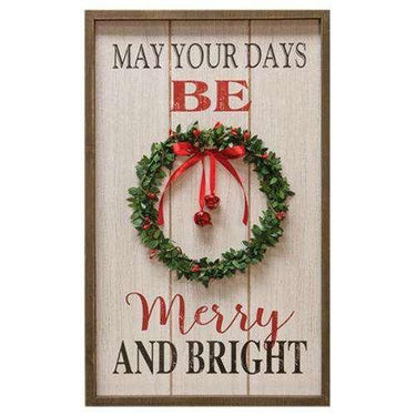 *Merry & Bright Wreath Sign - The Fox Decor